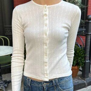 Brandy Melville Skylar Eyelet Tank and Zelly Cardigan SET